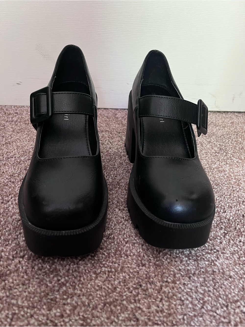 Madden Girl Black Chunky Platform Mary Jane - Picture 4 of 7